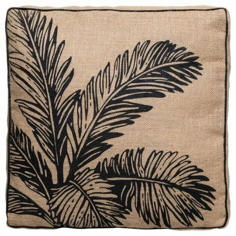 FALSE Coussin Extérieur Sol Carré En Jute 40 Cm - Beige - SILUMEN 1 FALSE Coussin Extérieur Sol Carré En Jute 40 Cm - Beige - SILUMEN