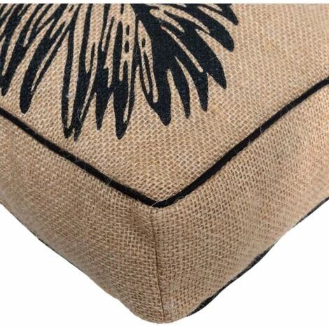 FALSE Coussin Extérieur Sol Carré En Jute 40 Cm - Beige - SILUMEN 3 FALSE Coussin Extérieur Sol Carré En Jute 40 Cm - Beige - SILUMEN – Image 3