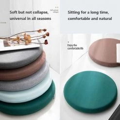 TINOR 40 × 40 Galette De Chaise Ronde Coussin Rond Chaise Galettes De Chaise,Tissu En Coton Tricoté,Confortable Et Respirant,Universel En Toutes Saisons. -France Coussin et housse de coussin Soldes Boutique 59826505 5