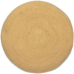 HOMEMAISON Coussin De Sol Bimatières Multicolore Ø 44 Cm X H 15 Cm - Multicolore