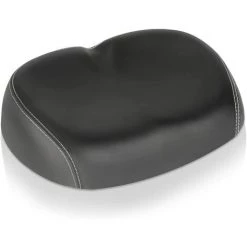 BEARSU Selle De Vélo Rembourrée, PU Sans Nez Large Remplacement Confortable Coussin De Siège De Vélo Sans Pression Avec Double Arc De Suspension De Suspension Pour Vélo De Route/Montagne/Pliant