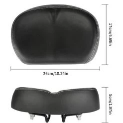 BEARSU Selle De Vélo Rembourrée, PU Sans Nez Large Remplacement Confortable Coussin De Siège De Vélo Sans Pression Avec Double Arc De Suspension De Suspension Pour Vélo De Route/Montagne/Pliant 8 BEARSU Selle De Vélo Rembourrée, PU Sans Nez Large Remplacement Confortable Coussin De Siège De Vélo Sans Pression Avec Double Arc De Suspension De Suspension Pour Vélo De Route/Montagne/Pliant -France Coussin et housse de coussin Soldes Boutique 59859155 4