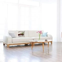 LangRay Décorations De No?l Pillow Covers 4 Pack, Arbre De No?l Flocon De Neige Renne Décor à La Maison Linen Coussins Taie D'oreiller Xmas Holiday Farmhouse Accueil Chambre Coussin Décoratif, 17,7 Pouces -France Coussin et housse de coussin Soldes Boutique 59915050 5