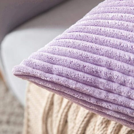 LangRay Housse De Coussin En Velours Décoratif Taie D'oreiller Douce Sofa Salon Canapé Lot De 2 45x45cm Violet 2 LangRay Housse De Coussin En Velours Décoratif Taie D'oreiller Douce Sofa Salon Canapé Lot De 2 45x45cm Violet – Image 2
