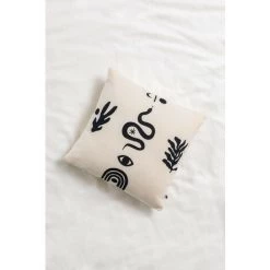 Lot De 2 Housses De Coussin Carrées En Coton (45x45 Cm) Zaire SKLUM Coton - Beige -France Coussin et housse de coussin Soldes Boutique 59974015 4