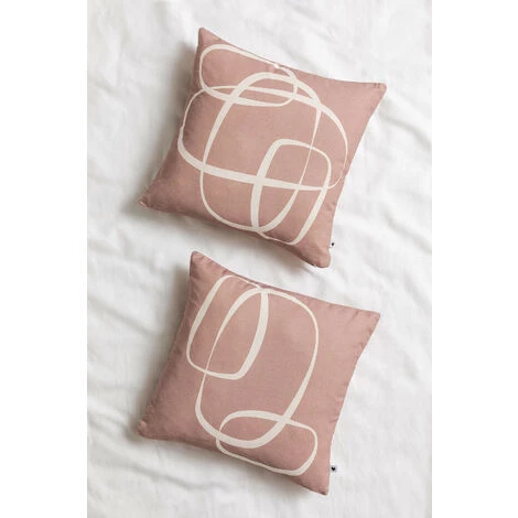 Lot De 2 Housses De Coussin Carrées En Coton (45x45 Cm) Cilion SKLUM Coton 2 Lot De 2 Housses De Coussin Carrées En Coton (45x45 Cm) Cilion SKLUM Coton – Image 2
