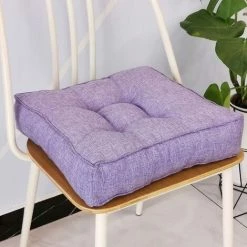 Cisea Coussins épais Pour Siège De Chaise, Coussins De Chaise Doux Pour Salle à Manger, Coussins De Chaise D'intérieur Et D'extérieur Pour Jardin, Bureau à Domicile (50 X 50 Cm, Violet)