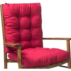 Cisea 2 Pièces Coussin De Chaise à Bascule, Coussin De Siège/Dossier Avec Attaches, Ensemble De Coussin De Chaise Longue Coussin De Chaise De Patio Rembourré -France Coussin et housse de coussin Soldes Boutique 60003266 3