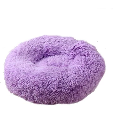 DENUOTOP Coussins Panier De Chat Rond En Peluche Pour Animal Chats Et Petits Chiens Coussin Pour Lit De Chat Lit Donut Chien Convient Nest Sofa XH062 (Diameter:60, Purple) 1 DENUOTOP Coussins Panier De Chat Rond En Peluche Pour Animal Chats Et Petits Chiens Coussin Pour Lit De Chat Lit Donut Chien Convient Nest Sofa XH062 (Diameter:60, Purple)