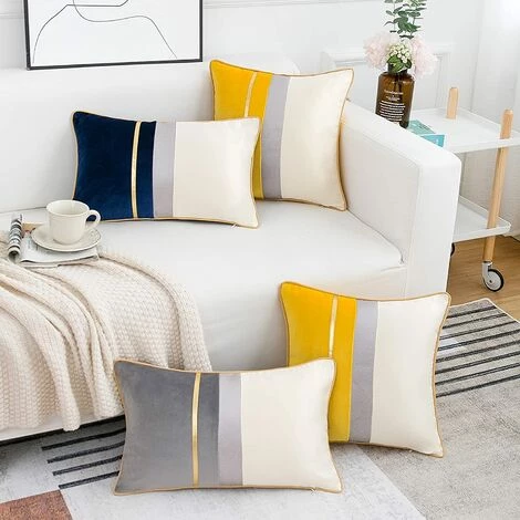 DENUOTOP Housses De Coussin Housses De Coussin Rectangle Moderne Taies D'oreiller Longues Et Solides Décoratives Pour Canapé Banc Chambre Chaise De Voiture Gris 30x50cm 3 DENUOTOP Housses De Coussin Housses De Coussin Rectangle Moderne Taies D'oreiller Longues Et Solides Décoratives Pour Canapé Banc Chambre Chaise De Voiture Gris 30x50cm – Image 3