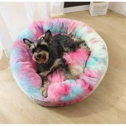 DENUOTOP Coussins Panier De Chat Rond En Peluche Pour Animal Chats Et Petits Chiens Coussin Pour Lit De Chat Lit Donut Chien Convient Nest Sofa XH062 (Diameter:70, Colorful Pink) 7 DENUOTOP Coussins Panier De Chat Rond En Peluche Pour Animal Chats Et Petits Chiens Coussin Pour Lit De Chat Lit Donut Chien Convient Nest Sofa XH062 (Diameter:70, Colorful Pink) -France Coussin et housse de coussin Soldes Boutique 60007612 3