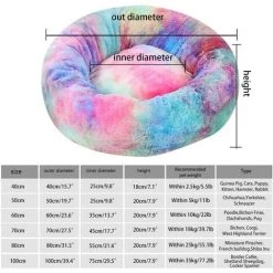 DENUOTOP Coussins Panier De Chat Rond En Peluche Pour Animal Chats Et Petits Chiens Coussin Pour Lit De Chat Lit Donut Chien Convient Nest Sofa XH062 (Diameter:70, Colorful Pink) 8 DENUOTOP Coussins Panier De Chat Rond En Peluche Pour Animal Chats Et Petits Chiens Coussin Pour Lit De Chat Lit Donut Chien Convient Nest Sofa XH062 (Diameter:70, Colorful Pink) -France Coussin et housse de coussin Soldes Boutique 60007612 4