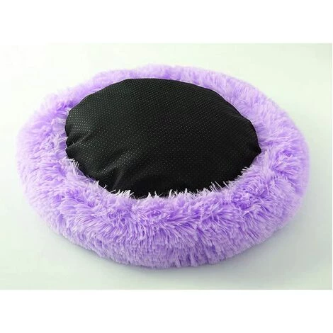DENUOTOP Coussins Panier De Chat Rond En Peluche Pour Animal Chats Et Petits Chiens Coussin Pour Lit De Chat Lit Donut Chien Convient Nest Sofa XH062 (Diameter:70, Purple) 5 DENUOTOP Coussins Panier De Chat Rond En Peluche Pour Animal Chats Et Petits Chiens Coussin Pour Lit De Chat Lit Donut Chien Convient Nest Sofa XH062 (Diameter:70, Purple) – Image 5