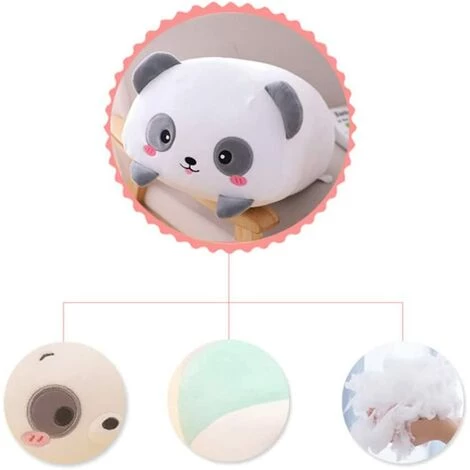 BEARSU Oreiller En Peluche, 25cm Jouet En Peluche Mignon Panda Oreiller De Corps Animal En Peluche Jouet Étreignant De Dessin Animé Doux, Cadeau Pour Enfants Bébé Filles Garçons Anniversaire Noël 4 BEARSU Oreiller En Peluche, 25cm Jouet En Peluche Mignon Panda Oreiller De Corps Animal En Peluche Jouet Étreignant De Dessin Animé Doux, Cadeau Pour Enfants Bébé Filles Garçons Anniversaire Noël – Image 4