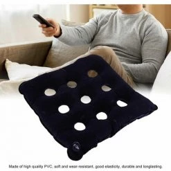 LTS FAFA Siège Gonflable, Siège Carré, Siège Respirant, Fauteuil Roulant Ou Siège Portatif Domestique (noir Et Bleu, Pompe) -France Coussin et housse de coussin Soldes Boutique 60044708 4