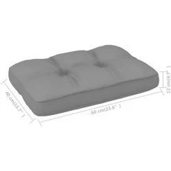 Topdeal Coussin De Canapé Palette Gris 60x40x10 Cm FF314438_FR -France Coussin et housse de coussin Soldes Boutique 60045807 4