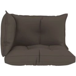 Topdeal Coussins De Canapé Palette 3 Pcs Taupe Tissu FF47469_FR -France Coussin et housse de coussin Soldes Boutique 60045865 3