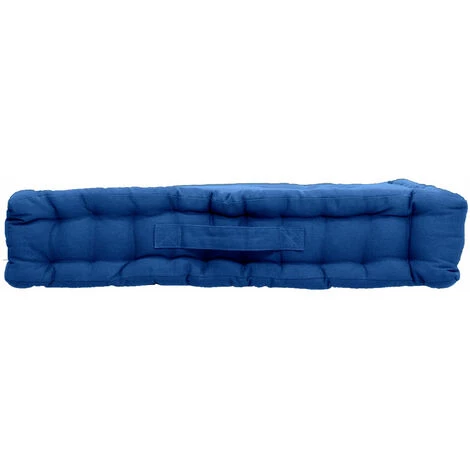 ENJOY HOME Coussin De Sol 50 X 50 X 10 Cm LOLA 100% Coton - BLEU COBALT 2 ENJOY HOME Coussin De Sol 50 X 50 X 10 Cm LOLA 100% Coton - BLEU COBALT – Image 2