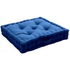 ENJOY HOME Coussin De Sol 50 X 50 X 10 Cm LOLA 100% Coton - BLEU COBALT 9 ENJOY HOME Coussin De Sol 50 X 50 X 10 Cm LOLA 100% Coton - BLEU COBALT -France Coussin et housse de coussin Soldes Boutique 60054231 5