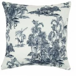 OSTARIA Housse De Coussin 40x40 Cm Toundra Blanc Noir - Blanc