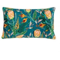 OSTARIA Housse De Coussin Velours 50x30 Cm Jungle - Vert