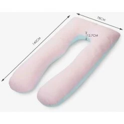 BAMNY Oreiller De Grossesse Oreiller D'allaitement Oreiller De Positionnement Oreiller Pour Dormeur Latéral 140 X 78 Cm Rose 8 BAMNY Oreiller De Grossesse Oreiller D'allaitement Oreiller De Positionnement Oreiller Pour Dormeur Latéral 140 X 78 Cm Rose -France Coussin et housse de coussin Soldes Boutique 60359874 4