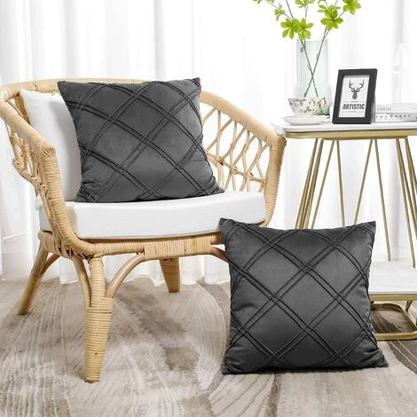 Housse De Coussin 4 Pièces Géométriques Tridimensionnelles Velours Taie D'oreiller 45 X 45 Cm Maison Canapé Chambre Voiture Décoratif (Bleu Marin) GrooFoo 3 Housse De Coussin 4 Pièces Géométriques Tridimensionnelles Velours Taie D'oreiller 45 X 45 Cm Maison Canapé Chambre Voiture Décoratif (Bleu Marin) GrooFoo – Image 3