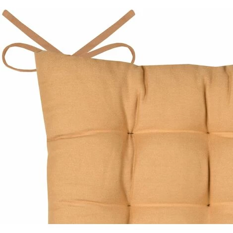 HOMEMAISON Galette De Chaise Unie Et Classique Moutarde 38 X 38 Cm - Moutarde 2 HOMEMAISON Galette De Chaise Unie Et Classique Moutarde 38 X 38 Cm - Moutarde – Image 2