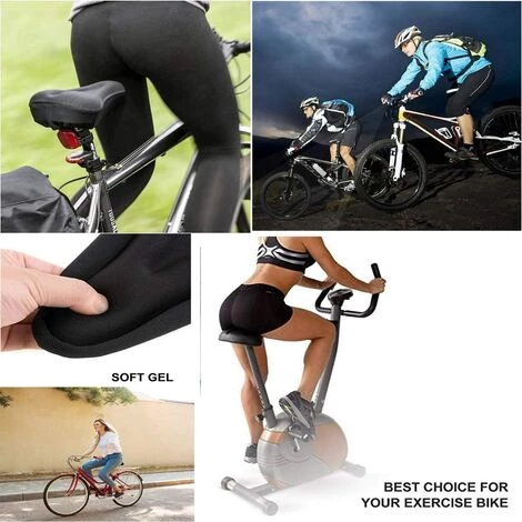 HEGUYEY Housse De Selle De Vélo, Silicone Coussin De Selle De Vélo En Gel Et Confortable Pour VTT De Montagne, Vélo De Route, Pour Hommes Et Femmes 4 HEGUYEY Housse De Selle De Vélo, Silicone Coussin De Selle De Vélo En Gel Et Confortable Pour VTT De Montagne, Vélo De Route, Pour Hommes Et Femmes – Image 4