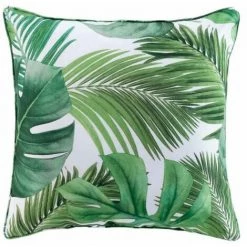Paris Prix - Coussin Déco "rio De Janeiro" 40x40cm Blanc