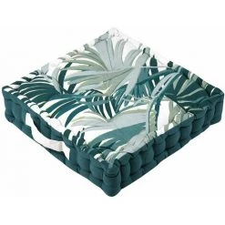 LOVELY CASA Coussin De Sol 45x45 Cm Malanga Coton - Vert