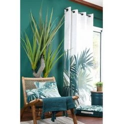 LOVELY CASA Coussin De Sol 45x45 Cm Malanga Coton - Vert -France Coussin et housse de coussin Soldes Boutique 60707563 4