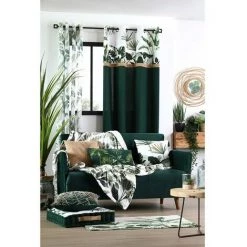 LOVELY CASA Coussin De Sol 45x45 Cm Topiary Coton - Vert -France Coussin et housse de coussin Soldes Boutique 60707595 4