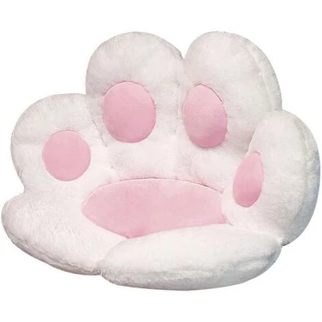 MACARON Coussin De Siège De Patte De Chat, Coussin De Chaise Portable Pour Canapé Chaise De Bureau En Peluche Paresseux Conçu Pour La Maison, Chaude Et Douce Soulage Les Douleurs (Blanc,70 * 60cm) LO-Ron 2 MACARON Coussin De Siège De Patte De Chat, Coussin De Chaise Portable Pour Canapé Chaise De Bureau En Peluche Paresseux Conçu Pour La Maison, Chaude Et Douce Soulage Les Douleurs (Blanc,70 * 60cm) LO-Ron – Image 2