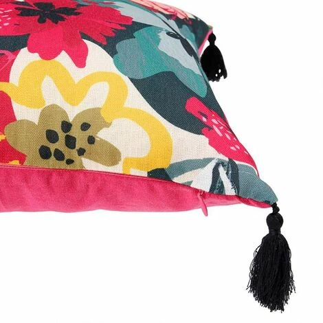 OSTARIA Housse De Coussin 40x40 Cm Fleurs - Rose 2 OSTARIA Housse De Coussin 40x40 Cm Fleurs - Rose – Image 2