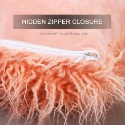 DENUOTOP Autre Décoration Pour Noël Taie D'oreiller En Fausse Fourrure Douce Et Longue Housse De Coussin Taie D'oreiller Moelleuse Avec Fermeture A Glissiere Cachee Pour La Decoration Interieure Lit Canape Chambre Voiture Taie D'oreiller Decorative 18x18 -France Coussin et housse de coussin Soldes Boutique 61019874 3