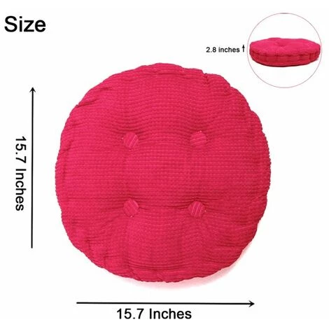 QERSTA Coussins De Coussin En Velours Côtelé épais De 7,1 Cm, Coussin De Chaise Doux De Couleur Unie De 40,6 X 40,6 Cm, Coussin De Sol Rond/carré Pour S'asseoir, Tapis De Tatami, Méditation, Yoga, Coussin D'assise Pour Salon, Bureau, Intérieur, Extérieur 1 Pièce 5 QERSTA Coussins De Coussin En Velours Côtelé épais De 7,1 Cm, Coussin De Chaise Doux De Couleur Unie De 40,6 X 40,6 Cm, Coussin De Sol Rond/carré Pour S'asseoir, Tapis De Tatami, Méditation, Yoga, Coussin D'assise Pour Salon, Bureau, Intérieur, Extérieur 1 Pièce – Image 5