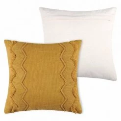 LOVELY CASA Coussin (40 Cm) Alabama Jaune Moutarde -France Coussin et housse de coussin Soldes Boutique 61089500 3