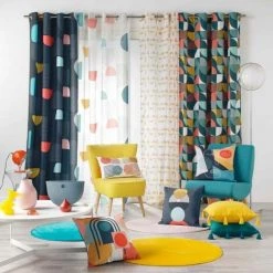 Paris Prix - Coussin Déco Imprimé "pop Art" 30x50cm Blanc -France Coussin et housse de coussin Soldes Boutique 61127974 3