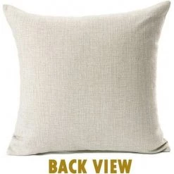 LITZEE Joyeux Noël 4 Pack Belle Santa Claus Elk Coton Lin Taie D'oreiller Housse De Coussin Pour Coussin 45x45 Cm -France Coussin et housse de coussin Soldes Boutique 61335470 3