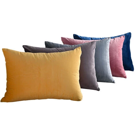 LITZEE Housse De Coussin, Lot De 2, Housses De Coussin Décoratives Carrées En Velours Doux Solide, Housses De Coussin Euro Pour Ferme, Canapé, Intérieur Et Extérieur, 40 X 60 Cm,Rose 2 LITZEE Housse De Coussin, Lot De 2, Housses De Coussin Décoratives Carrées En Velours Doux Solide, Housses De Coussin Euro Pour Ferme, Canapé, Intérieur Et Extérieur, 40 X 60 Cm,Rose – Image 2