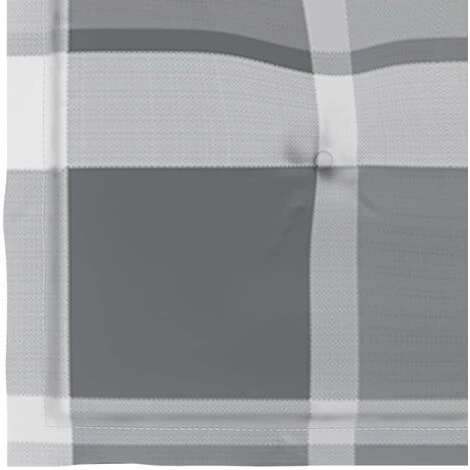 FIMEI Coussins De Chaise De Jardin 4pcs Carreaux Gris 50x50x3cm Tissu 5 FIMEI Coussins De Chaise De Jardin 4pcs Carreaux Gris 50x50x3cm Tissu – Image 5