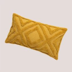 Coussin Rectangulaire En Coton (30x50 Cm) Jerry SKLUM Coton - Moutarde