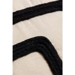 Coussin Carré En Coton (45x45 Cm) Darcy SKLUM Coton - Beige Lin -France Coussin et housse de coussin Soldes Boutique 61468827 3