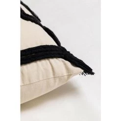 Coussin Carré En Coton (45x45 Cm) Darcy SKLUM Coton - Beige Lin -France Coussin et housse de coussin Soldes Boutique 61468827 4