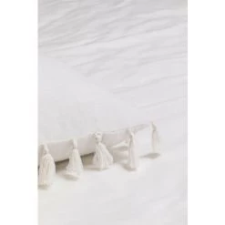 Coussin Carré En Coton (45x45 Cm) Laurent SKLUM Coton - Blanc -France Coussin et housse de coussin Soldes Boutique 61468832 3