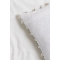 Coussin Carré En Coton (45x45 Cm) Laurent SKLUM Coton - Blanc -France Coussin et housse de coussin Soldes Boutique 61468832 5
