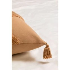 Coussin Carré En Coton (45x45 Cm) Stik SKLUM Coton - Brun Praliné -France Coussin et housse de coussin Soldes Boutique 61473965 3