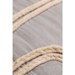 Coussin Carré En Coton (45x45 Cm) Reni SKLUM Coton - Gris Perle -France Coussin et housse de coussin Soldes Boutique 61485340 4