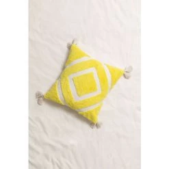 Coussin Carré En Coton (45x45 Cm) Sowyer SKLUM Coton - Jaune 7 Coussin Carré En Coton (45x45 Cm) Sowyer SKLUM Coton - Jaune -France Coussin et housse de coussin Soldes Boutique 61490716 3
